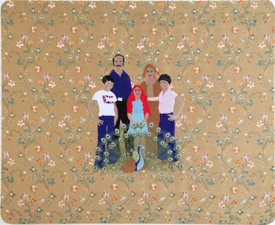 Yassin, Raed, Family Portrait with Peacock, 2013